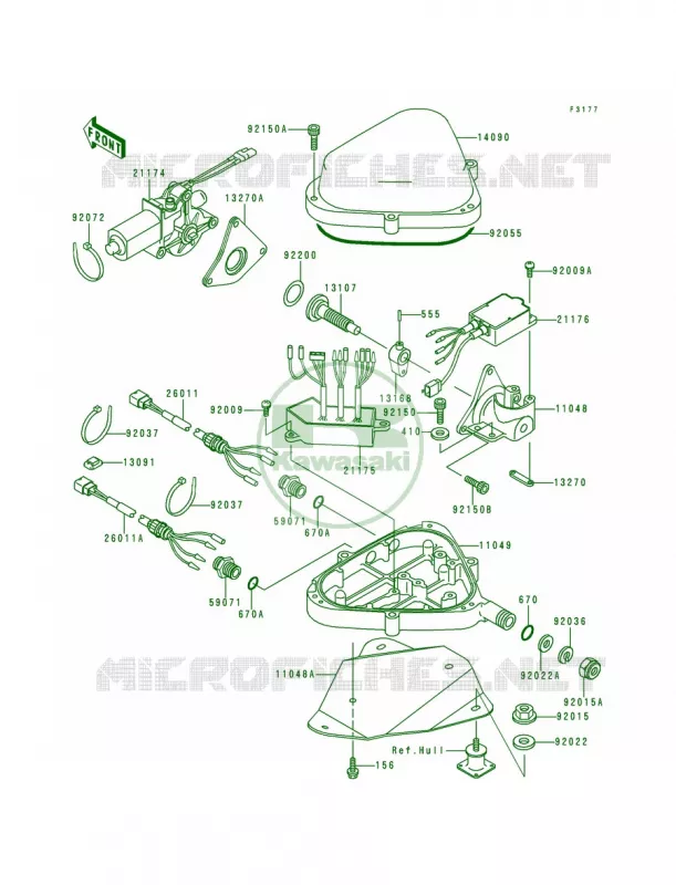 Control Kawasaki JET SKI 900 1998 900 STX  JT900-A2
