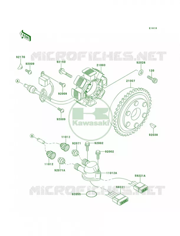 Generator Kawasaki JET SKI 750 1997 SUPER SPORT XI  JH750-F2