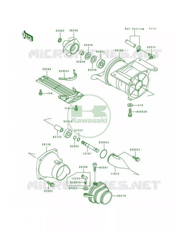 Jet Pump Kawasaki JET SKI 650 1996 TS  JF650-B8