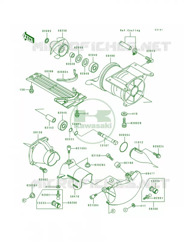 Jet Pump Kawasaki JET SKI 650 1995 SC  JL650-A5