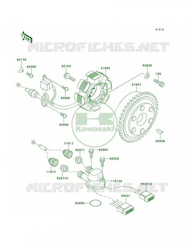 Generator Kawasaki JET SKI 750 1995 750 SXI  JS750-B1