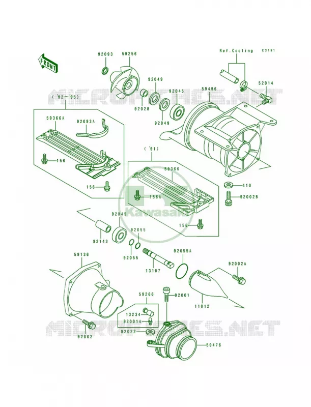 Jet Pump Kawasaki JET SKI 650 1994 TS  JF650-B6