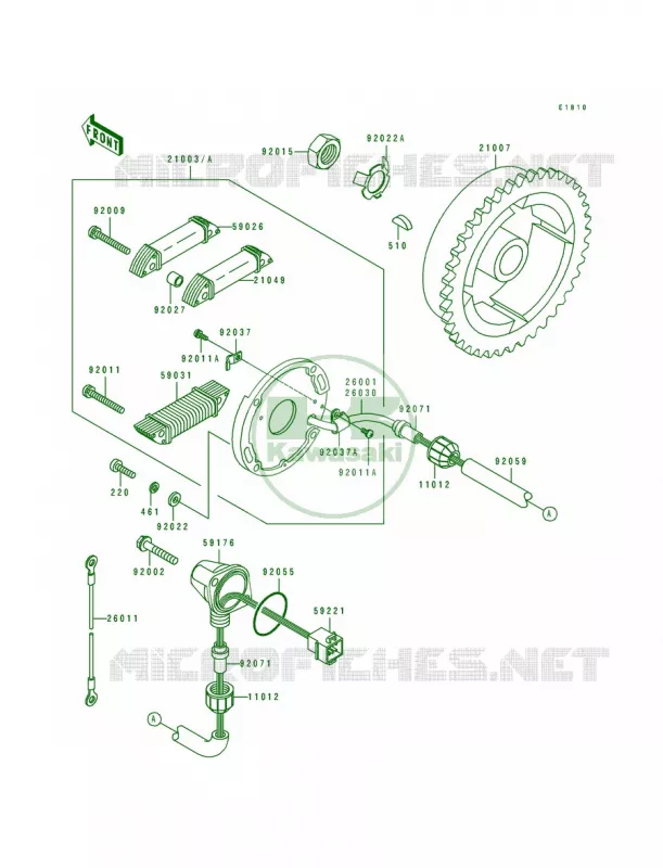 Generator Kawasaki JET SKI 550 1994 550 SX  JS550-C4