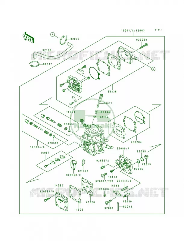 Carburetor Kawasaki JET SKI 750 1994 750 SX  JS750-A3