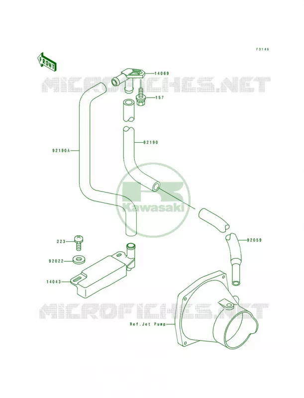 Bilge System Kawasaki JET SKI 650 1993 TS  JF650-B5