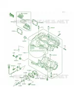 Crankcase pour Kawasaki SUPER SPORT XI 1993