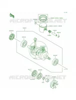 CrankshaftPistons pour Kawasaki SUPER SPORT XI 1993