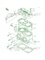Cylinder HeadCylinder pour Kawasaki SUPER SPORT XI 1993