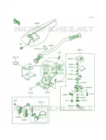 HandlebarJH750 B1 pour Kawasaki SUPER SPORT XI 1993