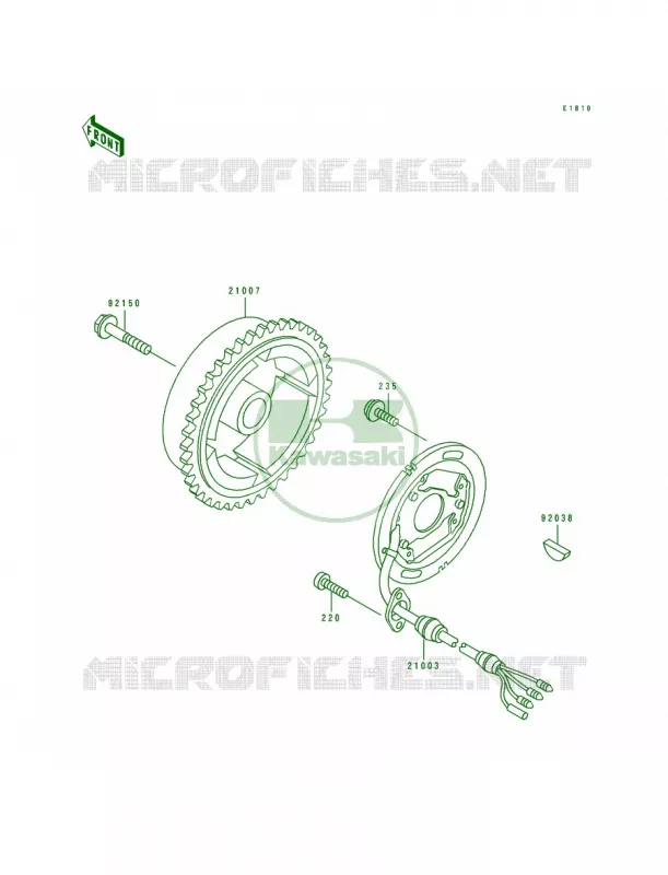 Generator Kawasaki JET SKI 650 1993 SC  JL650-A3