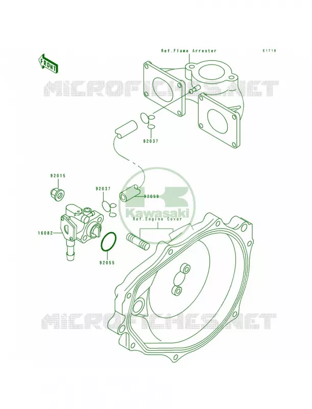 Oil Pump Kawasaki JET SKI 650 1993 SC  JL650-A3