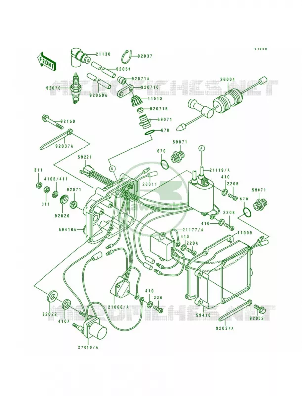 Ignition System Kawasaki JET SKI 550 1992 550 SX  JS550-C2