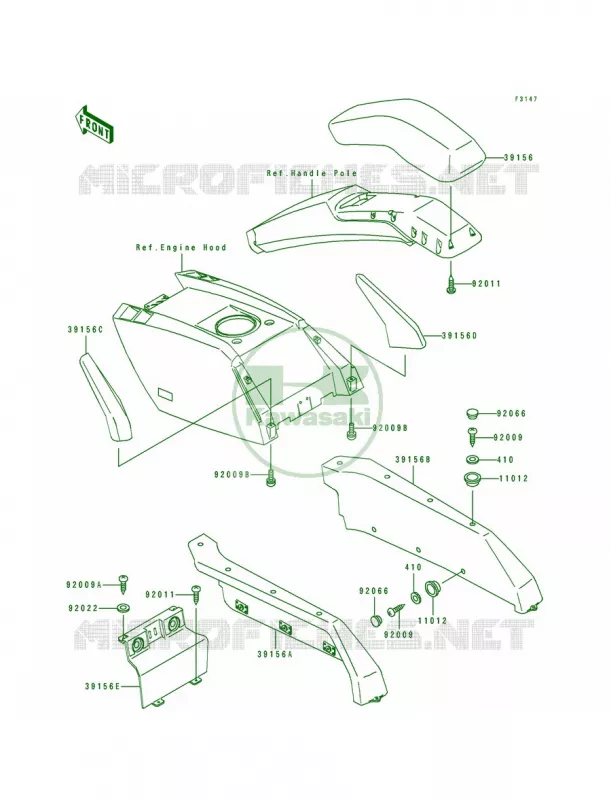 Pad Kawasaki JET SKI 650 1992 650 SX  JS650-B2