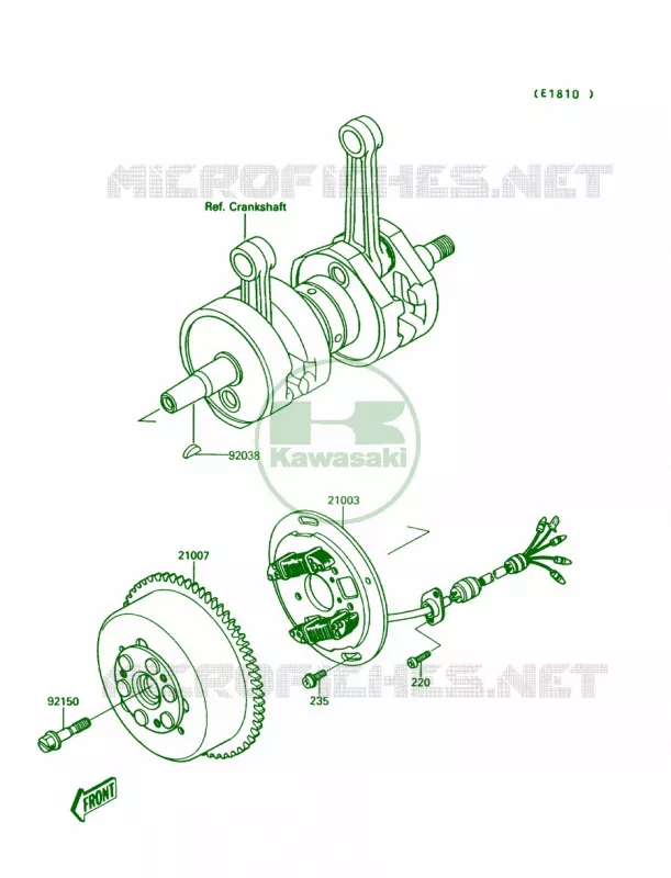 Generator Kawasaki JET SKI 650 1991 JET MATE  JB650-A3