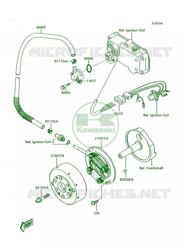 GeneratorJS300-A2A3A4A5 Kawasaki JET SKI 300 1991 300 SX  JS300-A5
