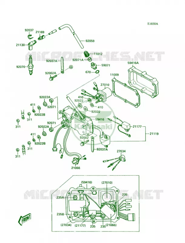 Ignition SystemJS300-A2 Kawasaki JET SKI 300 1991 300 SX  JS300-A5