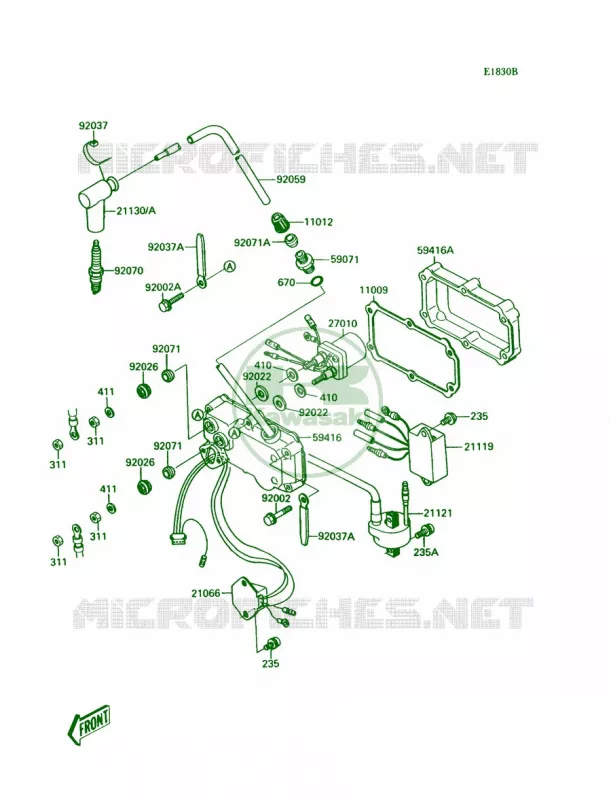 Ignition SystemJS300-A3A4A5 Kawasaki JET SKI 300 1991 300 SX  JS300-A5
