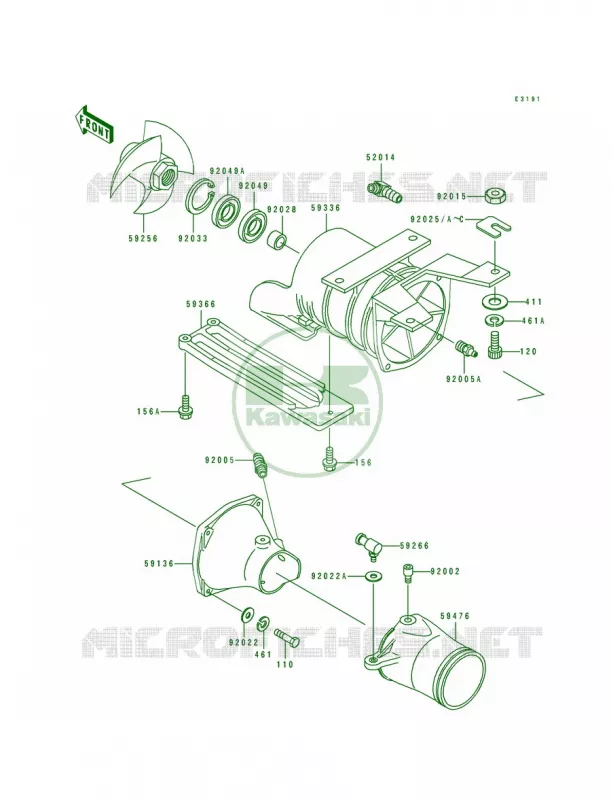 Jet Pump Kawasaki JET SKI 440 1991 JS440  JS440-A15