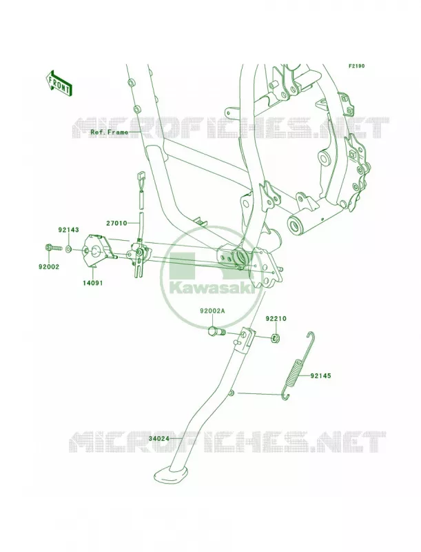 Stands Kawasaki MOTOS 650 2011 KLR650  KL650EBF