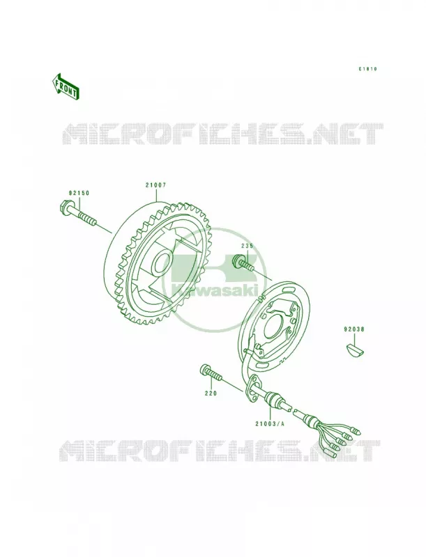 Generator Kawasaki JET SKI 650 1991 650 SX  JS650-B1