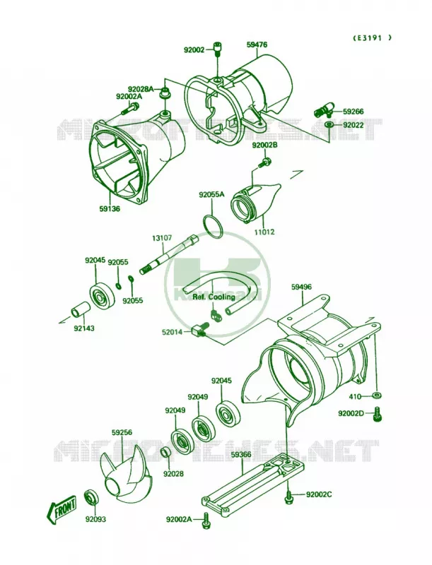 Jet Pump Kawasaki JET SKI 650 1990 JET MATE  JB650-A2