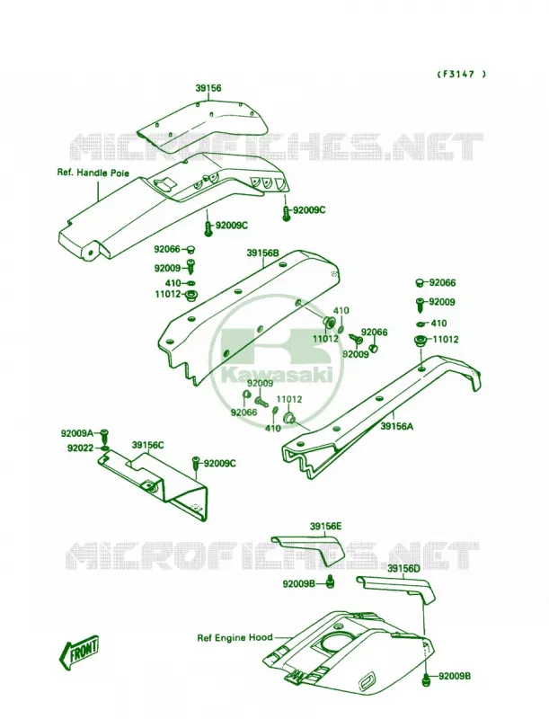 Pads Kawasaki JET SKI 650 1990 650 SX  JS650-A4