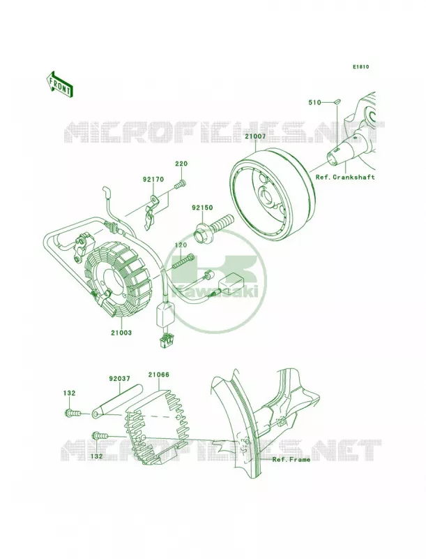 Generator Kawasaki MOTOS 250 2011 KLX250S  KLX250TBF