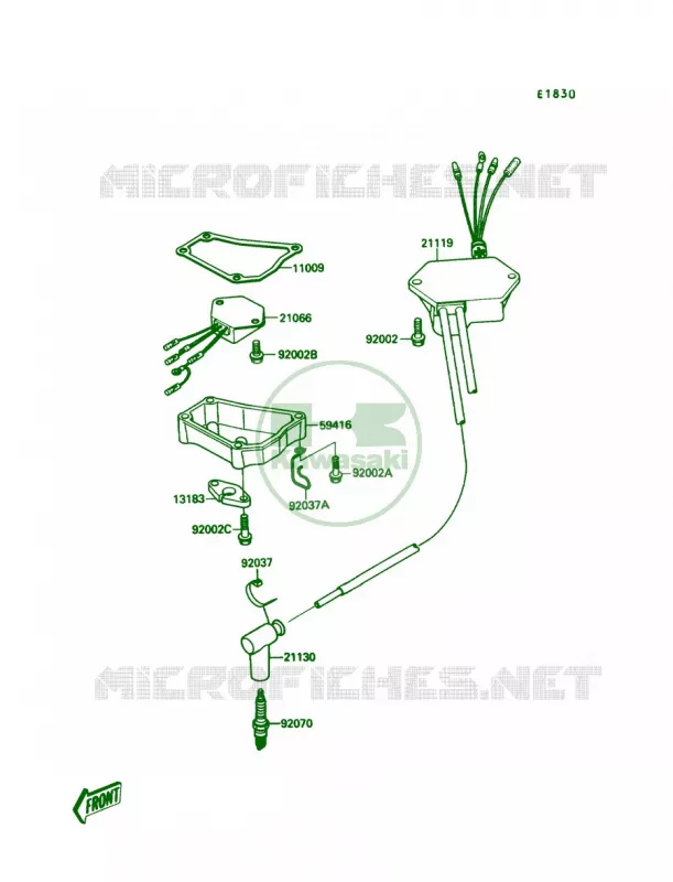 Ignition System Kawasaki JET SKI 650 1989 X2  JF650-A4