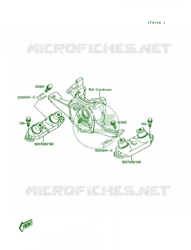 Engine Mount Kawasaki JET SKI 300 1989 300 SX  JS300-A3