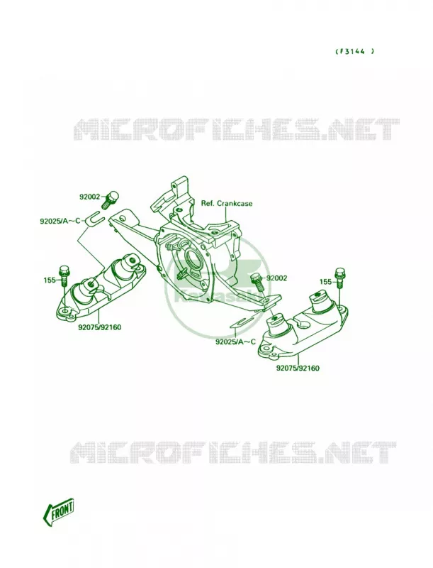 Engine Mount Kawasaki JET SKI 300 1988 300 SX  JS300-A2