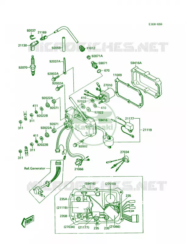 Ignition SystemJS300-A1 Kawasaki JET SKI 300 1988 300 SX  JS300-A2