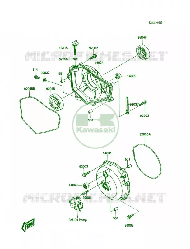 Engine Covers Kawasaki JET SKI 300 1988 JS300  JS300-B3