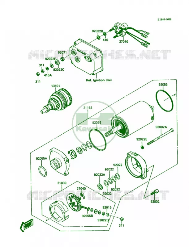Starter Motor Kawasaki JET SKI 650 1988 650 SX  JS650-A2