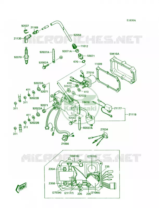 Ignition SystemJS300-A2 Kawasaki JET SKI 300 1987 300 SX  JS300-A1