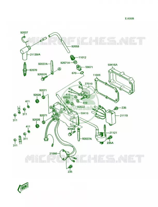 Ignition SystemJS300-A3A4A5 Kawasaki JET SKI 300 1987 300 SX  JS300-A1
