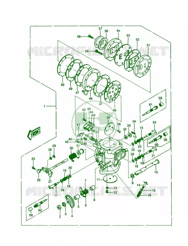 CARBURETOR Kawasaki JET SKI 550 1986 JS550  JS550-A5
