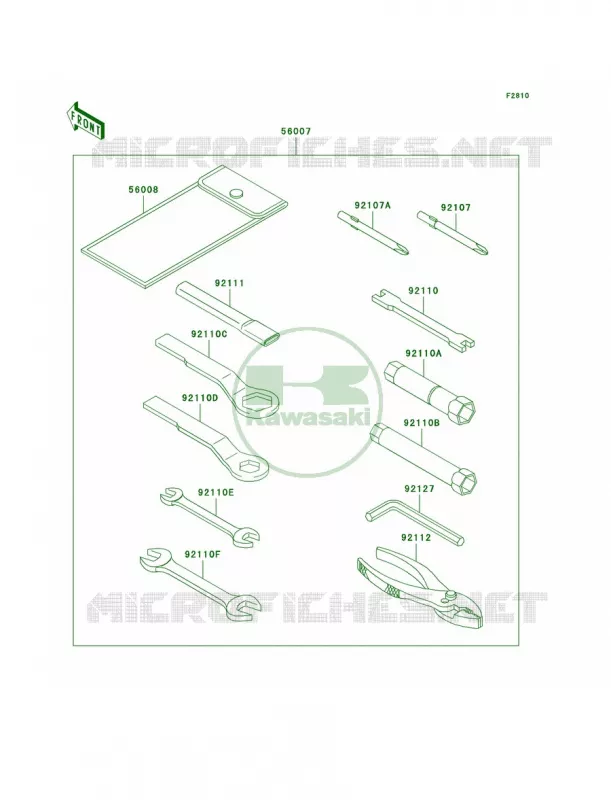 Owner's Tools Kawasaki MOTOS 650 2009 KLR650  KL650E9F