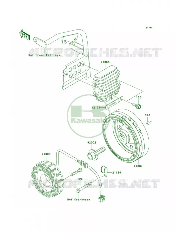 Generator Kawasaki MOTOS 650 2008 KLR650  KL650E8F