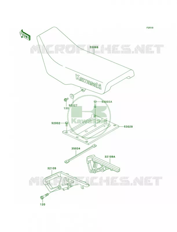 Seat Kawasaki MOTOS 650 2007 KLR650  KL650A7F