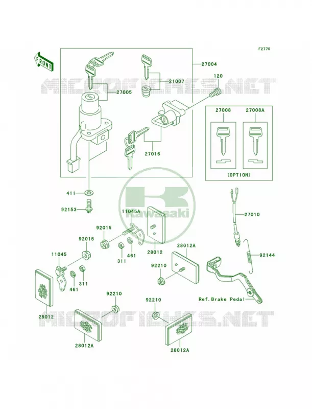 Ignition Switch Kawasaki MOTOS 650 2006 KLR650  KL650A6F