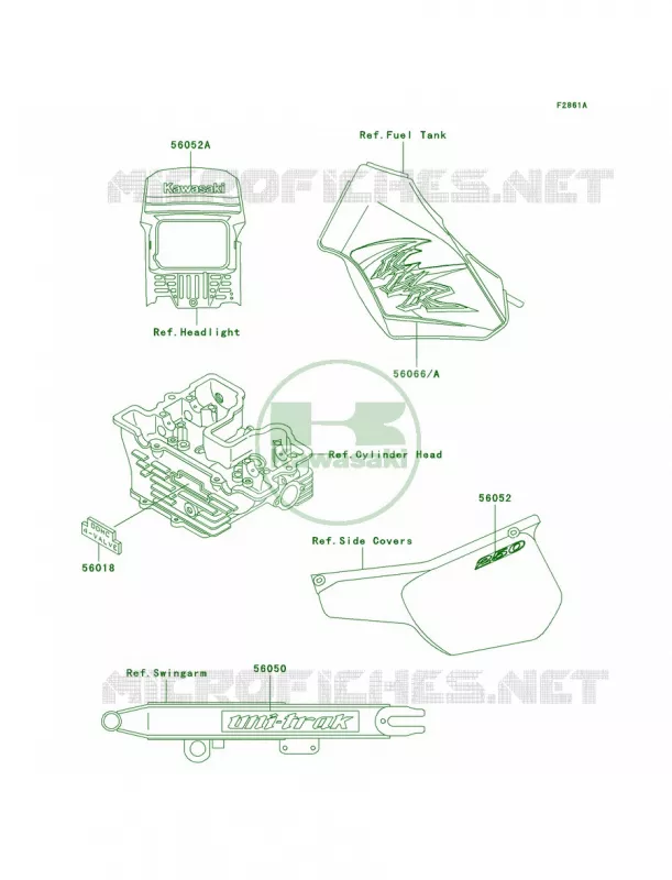 DecalsD21 Kawasaki MOTOS 250 2004 KLR250  KL250-D21