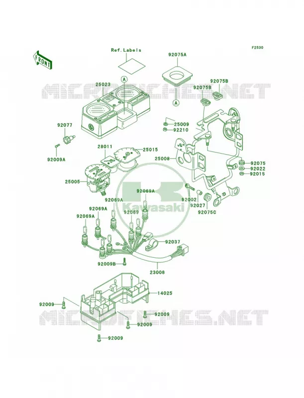 Meters Kawasaki MOTOS 250 2003 KLR250  KL250-D20