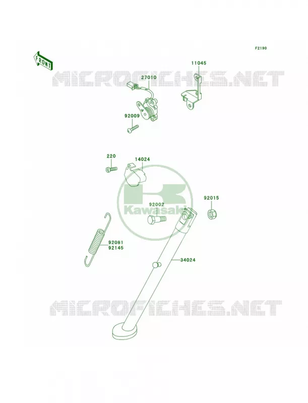 Stands Kawasaki MOTOS 650 2003 KLR650  KL650-A17