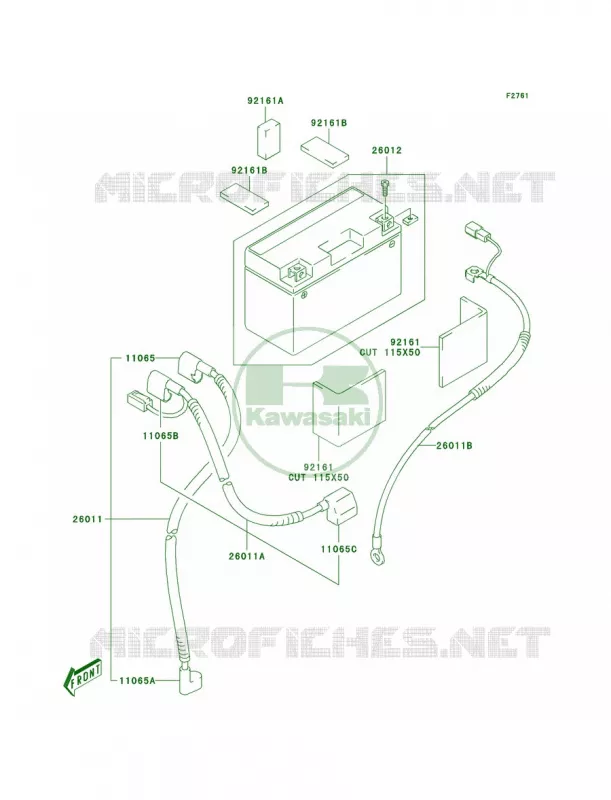 Battery Kawasaki MOTOS 400 2003 KLX400SR  KLX400-A1