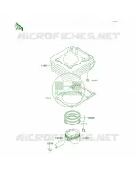 CylinderPistons pour Kawasaki Super Sherpa 2002