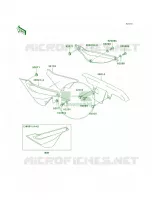 Side CoversChain Cover pour Kawasaki Super Sherpa 2002