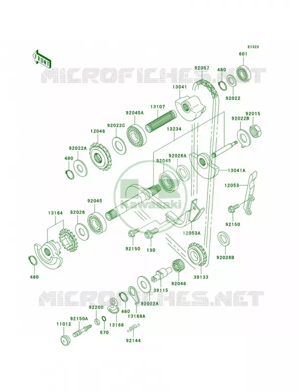 Balancer Kawasaki MOTOS 650 2002 KLR650  KL650-A16