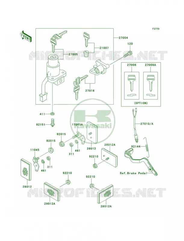 Ignition Switch Kawasaki MOTOS 650 2002 KLR650  KL650-A16