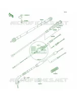 Cables pour Kawasaki KE100 2001