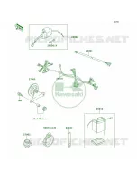 Chassis Electrical Equipment pour Kawasaki KE100 2001